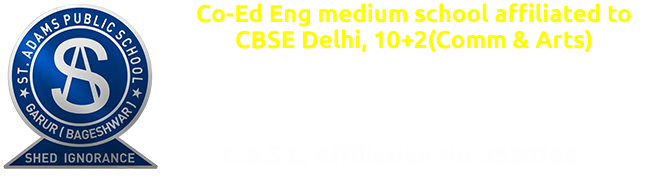 St. Adams's Public School, Garur, Bageshwar